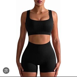 Sports bra and shorts set